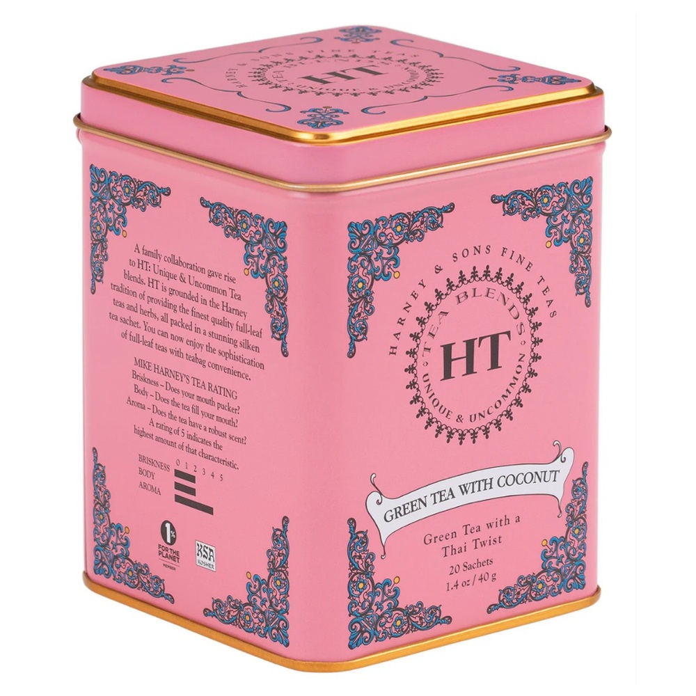 Harney & Sons Green Tea w/ Coconut, NWT